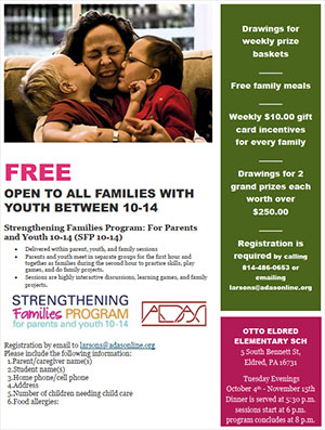 Strengthening Families Program flyer